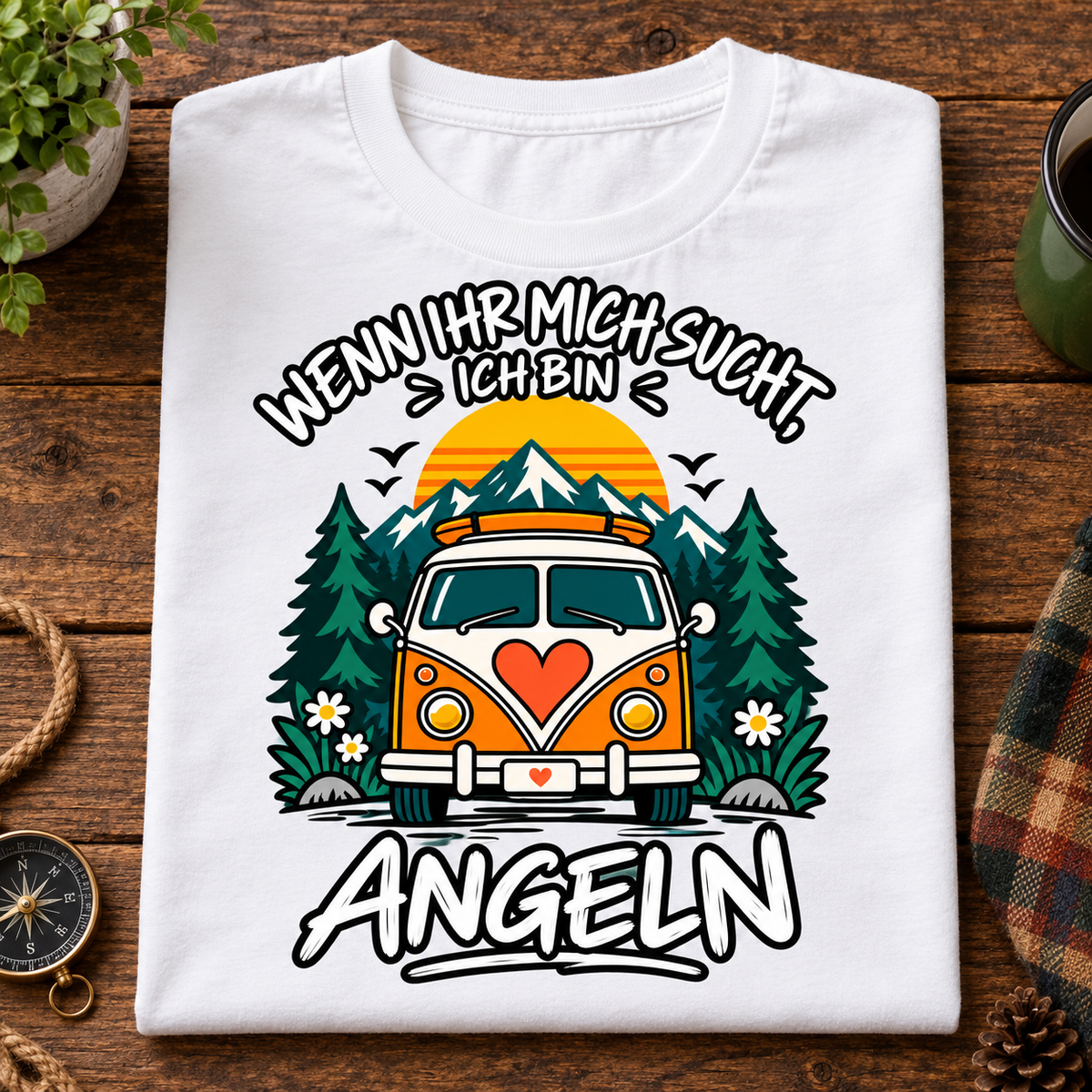 Wenn ihr mich sucht, ich bin angeln Unisex T-Shirt