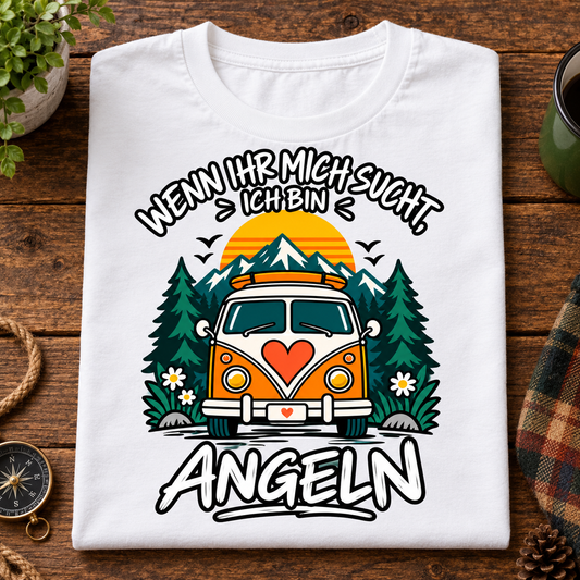 Wenn ihr mich sucht, ich bin angeln Unisex T-Shirt